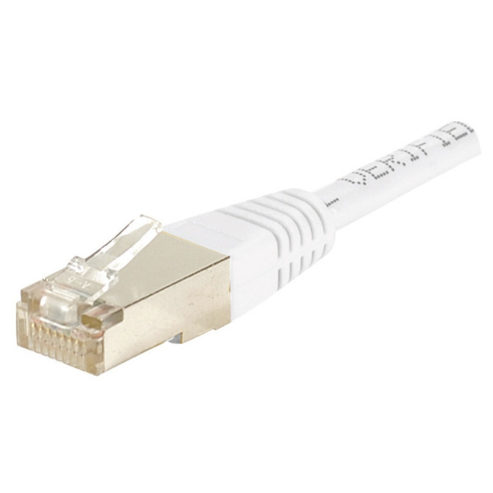 Cordon RJ45 cat.6 F/UTP 250 MHz blanc 10m