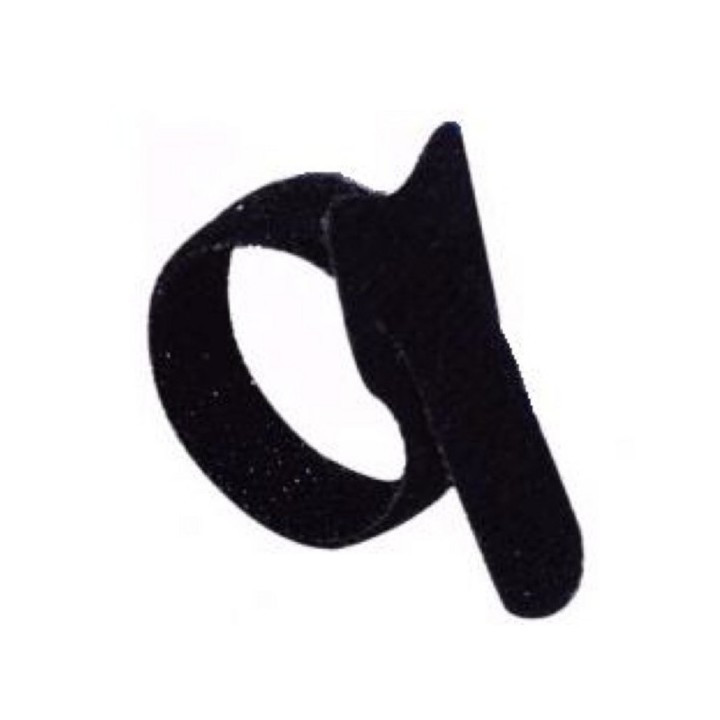 20 colliers en textile auto-agrippant 310x16mm noir