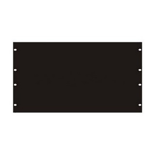 Face 19" 6U pleine en acier noir