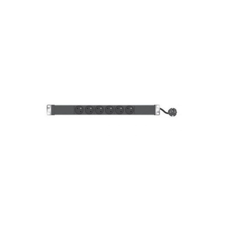 Réglette secteur 19" 6 PC 16A cordon 2.3m