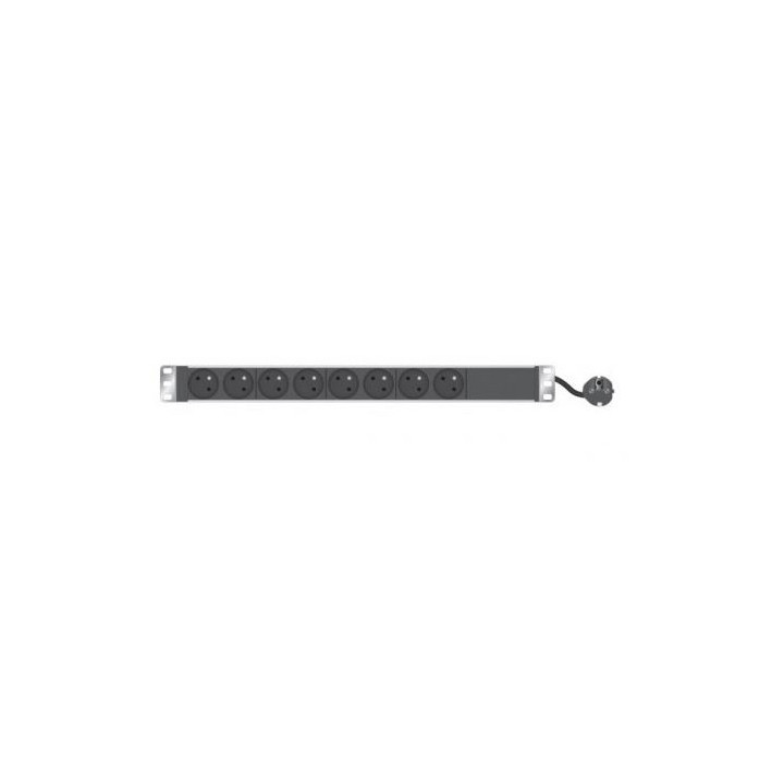 Réglette secteur 19" 8 PC 16A cordon 2.3m