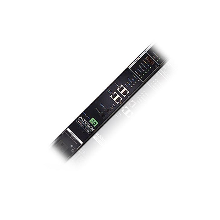Réglette secteur 19'' 12prises IEC C13 10A+voyant cordon 2.3m IEC C14
