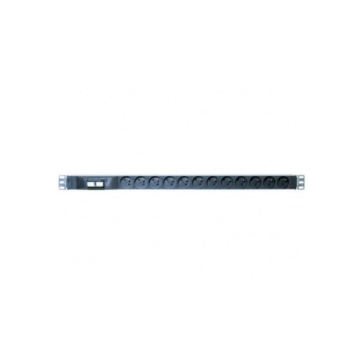 Réglette secteur verticale (17U) 12 PC 16A cordon 2.3m + disjoncteur
