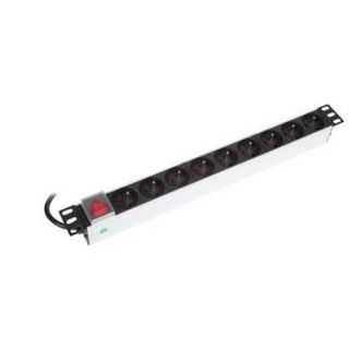Réglette secteur 19" 9 PC 16A inter lumineux cordon 2.3m