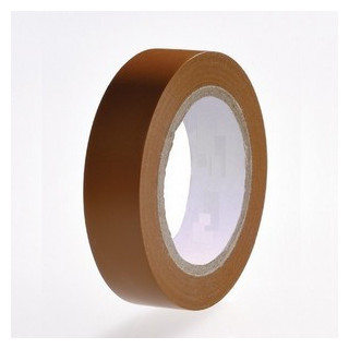 10 rubans isolant électrique 15 mm x 10 m marron (carton de 100)