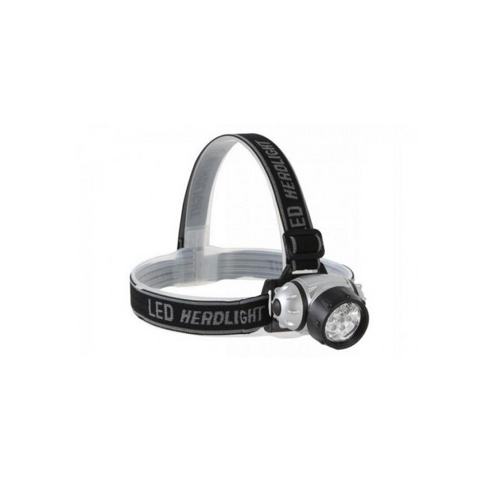 Lampe frontale 7 LEDs alimentation par 3 piles AAA (non fournies)