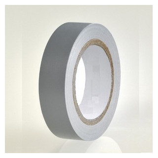 10 rubans isolant électrique 15 mm x 10 m gris (carton de 100)