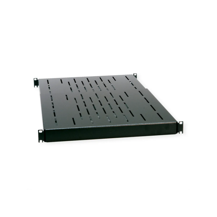 Etagère 19" 1U profondeur variable 445 à 780mm 150kg noire RAL9005