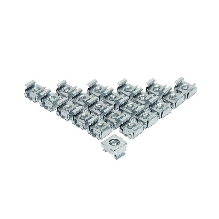 Sachet de 100 écrous cage M6 en acier zingué