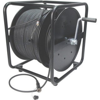 Cordon fibre SMPTE311M LEMO 3K PUW-FUW de 150m sur enrouleur HT480RM