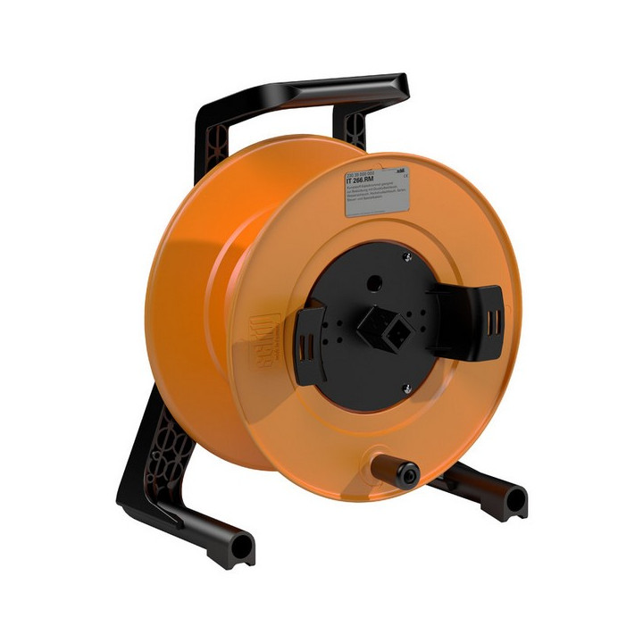 IT 266.RM Enrouleur plastique orange avec départ de câble