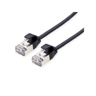Cordon RJ45 cat.6a U/FTP Slim LSOH snagless noir 2m