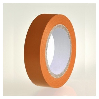 10 rubans isolant électrique 15 mm x 10 m orange (carton de 100)