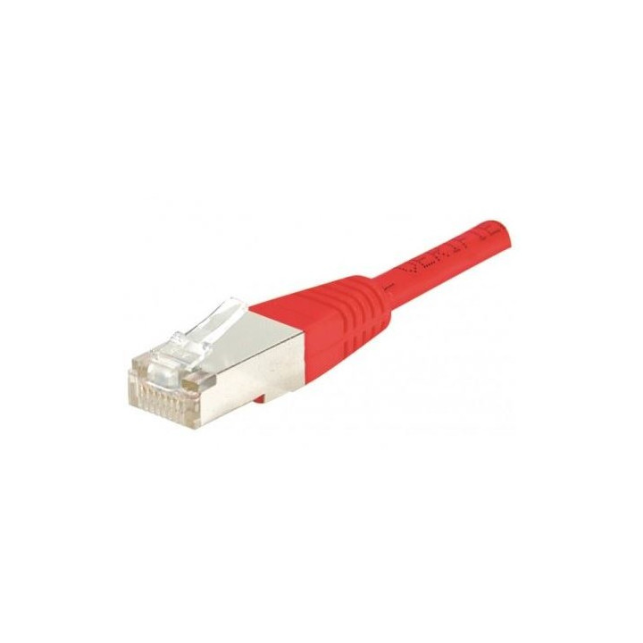 Cordon RJ45 cat.6a S/FTP 500 MHz rouge 1.5m