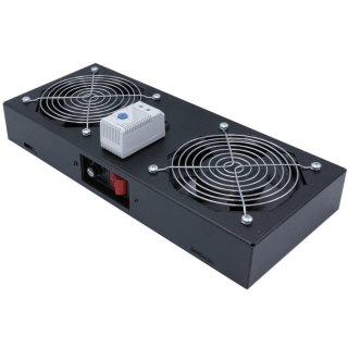 Kit 2 ventilateurs avec thermostat pour coffret