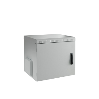 Coffret mural 19" étanche IP55 7U P450mm gris RAL7035