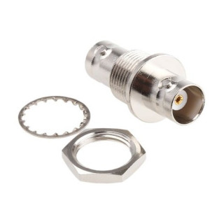 Traversée de panneau BNC F/F 50 ohms non isolée