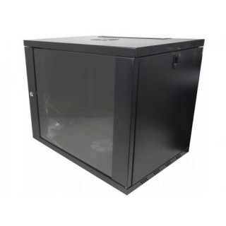 Coffret mural 19" 4 U noir dimensions ext. H280 x L600 x P450