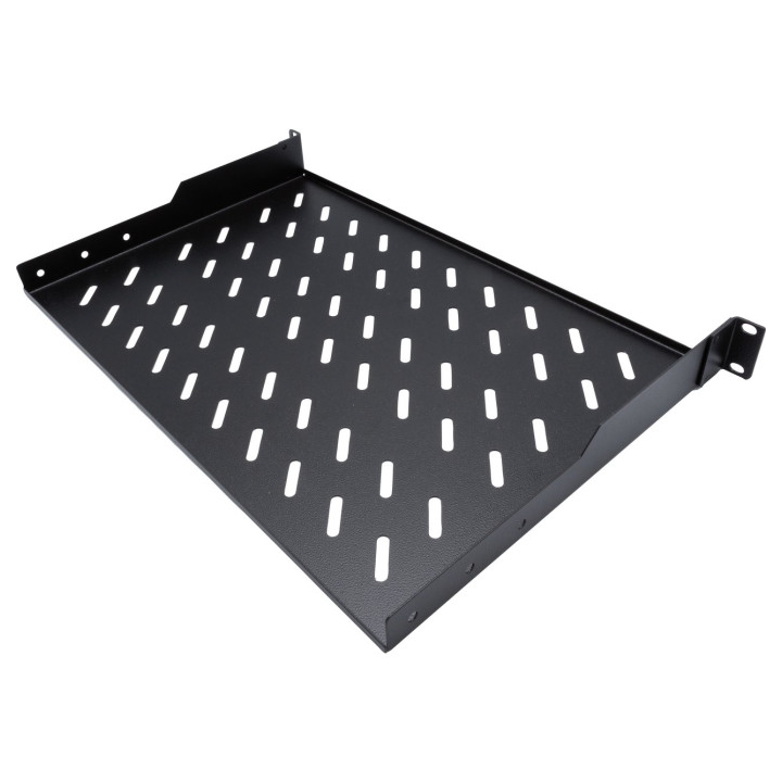 Etagère fixe 1U noire perforée P250mm