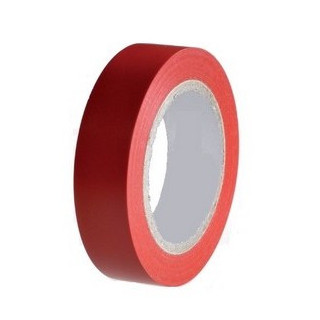 10 rubans isolant électrique 15 mm x 10 m rouge (carton de 100)