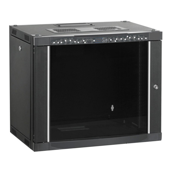 Coffret mural pro 19" 7 U noir dimensions ext. H423 x L600 x P600