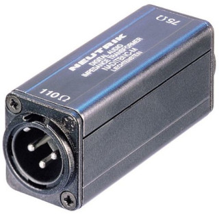 NADITBNC-M Convertisseur numéri. AES/EBU vers BNC 75/ XLR embase mâle