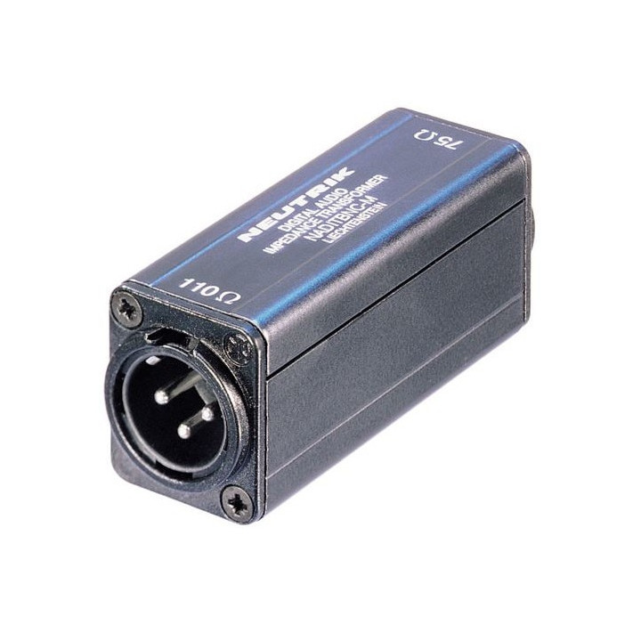 NADITBNC-M Convertisseur numéri. AES/EBU vers BNC 75/ XLR embase mâle