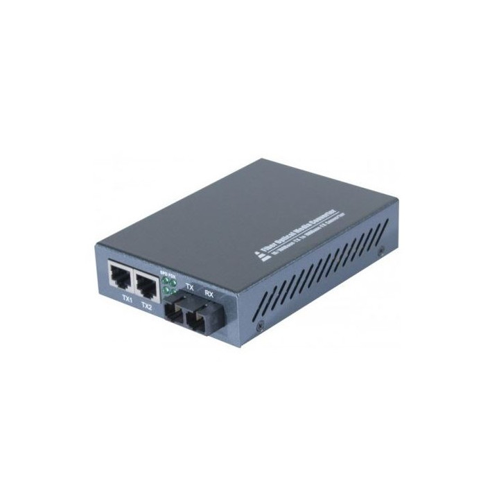 Convertisseur fibre optique SC 100FX - 2 ports RJ45 10/100 Ethernet