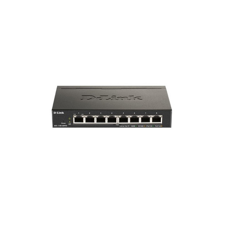 D-Link Switch DGS-1100-08PV2- 8 x 10/100/1000 (PoE)-64W