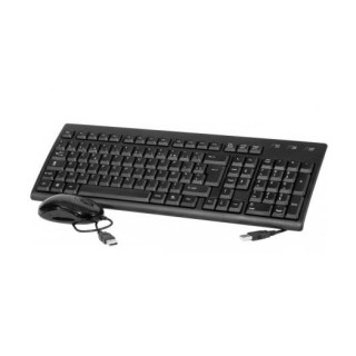 Pack clavier AZERTY noir + souris optique combo USB