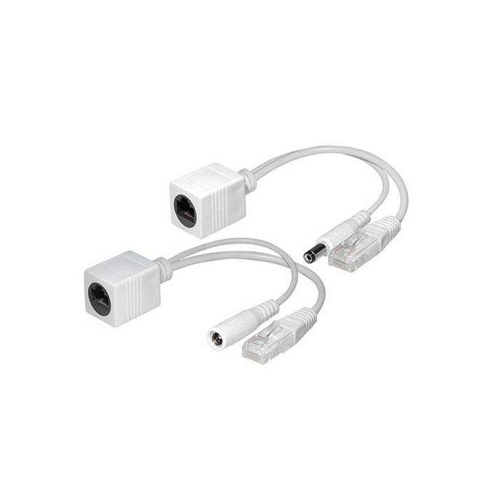 Kit d'adaptateurs POE pour réseaux 10/100Mbps