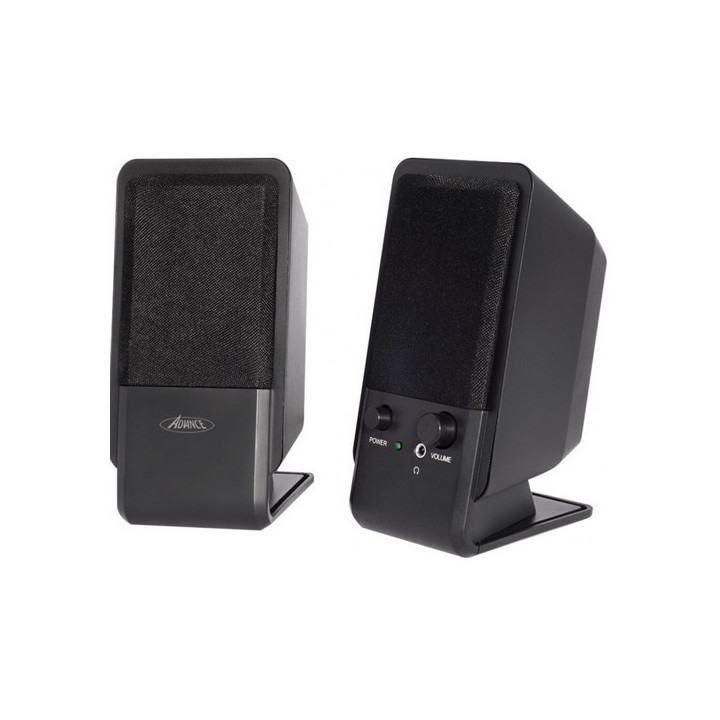Enceintes PC stéréo 2.0 4W avec réglage de volume