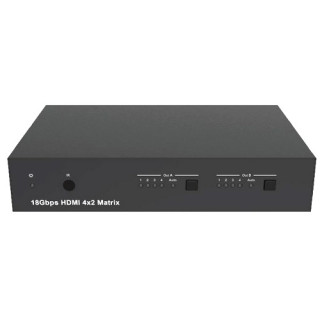 HDP-MXB42AP- Matrice HDMI 2.0  4X2 18 Gbit/s 4K2K@60Hz YCbCr 4: 4: 4 