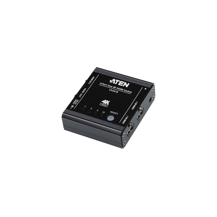 Aten VS381B Commutateur HDMI True 4K à 3 ports