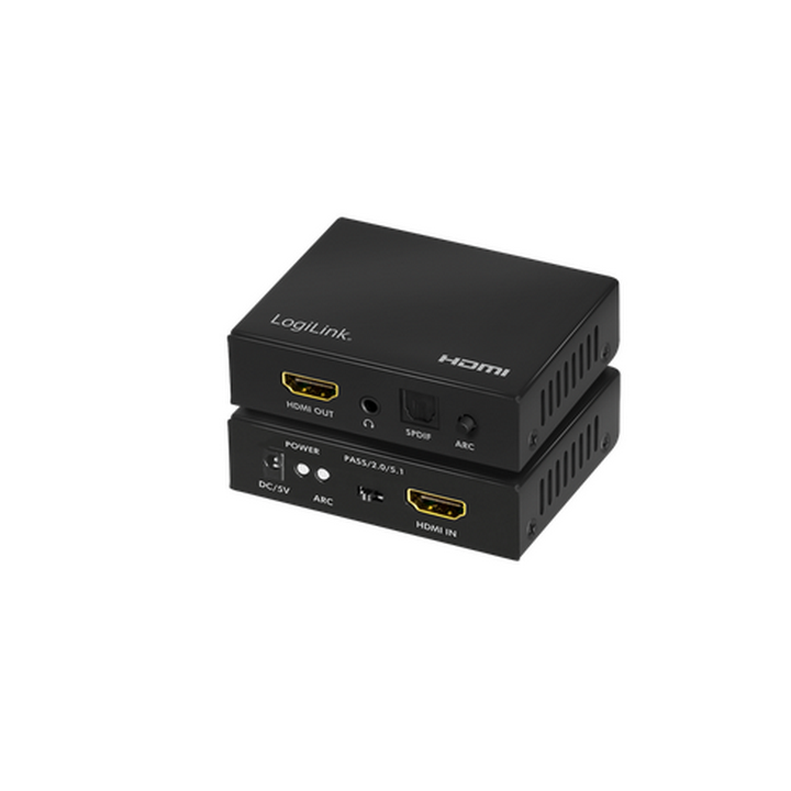 Extracteur audio HDMI, 2CH/5.1CH, SPDIF, 3.5mm, 4K/60 Hz, HDR, CEC