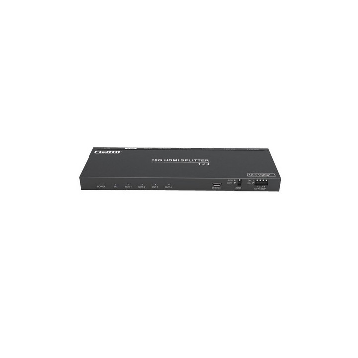 Répartiteur HDMI 2.0 1x4 avec conver. de résolution /extract audio