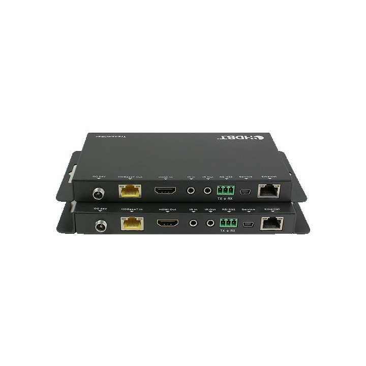 HBT-B100 -Kit extendeur HDBaseT HDMI 2.0 4K/UHD, LAN, RS232 et PoE 