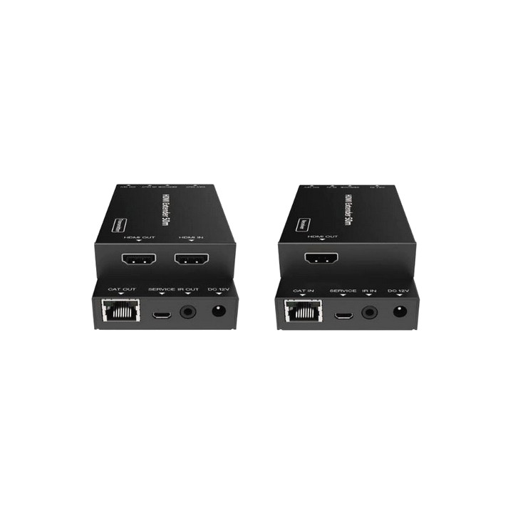 Kit extendeur HDMI 2.0 sur paires torsadées 50m (Cat 5e/6/6a) POC