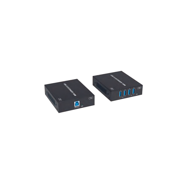 Extendeur USB 3.0 (5Gbps) type B PoC sur CAT6A, 100m