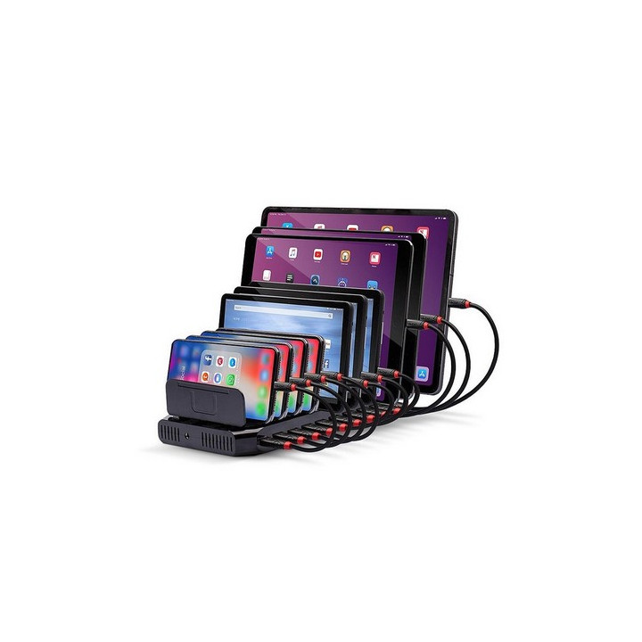 Station de charge USB pour 10 tablettes ou smartphones