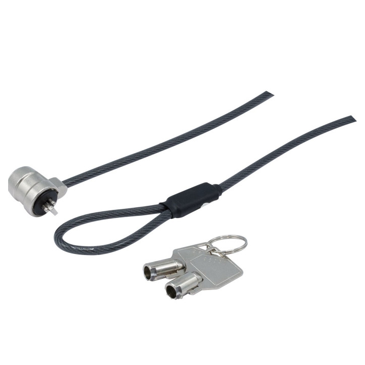 Antivol à clef longueur 1,80m diamètre 3mm surgainage plastique
