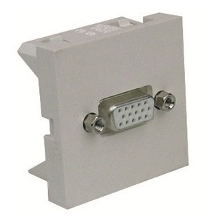 Plastron 45x45 VGA HD15 F / traversée à souder