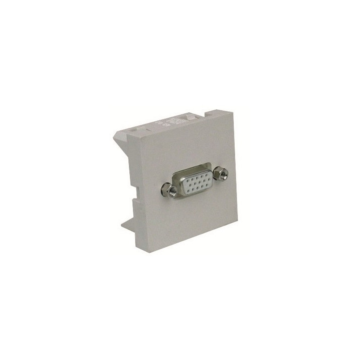 Plastron 45x45 VGA HD15 F / traversée à souder