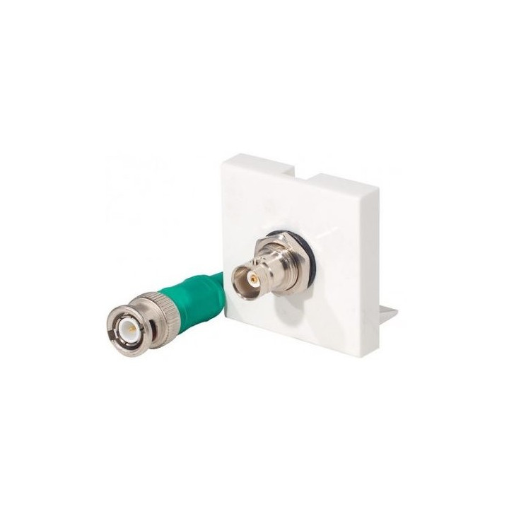 Plastron 45x45 BNC F / cordon M 15m