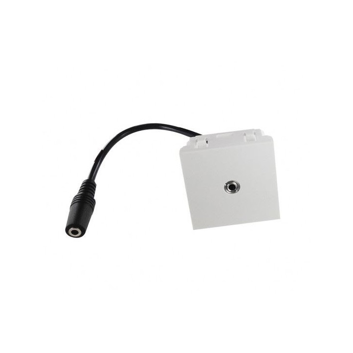 Plastron 45x45 Jack 3.5mm F / cordon F 0.2m