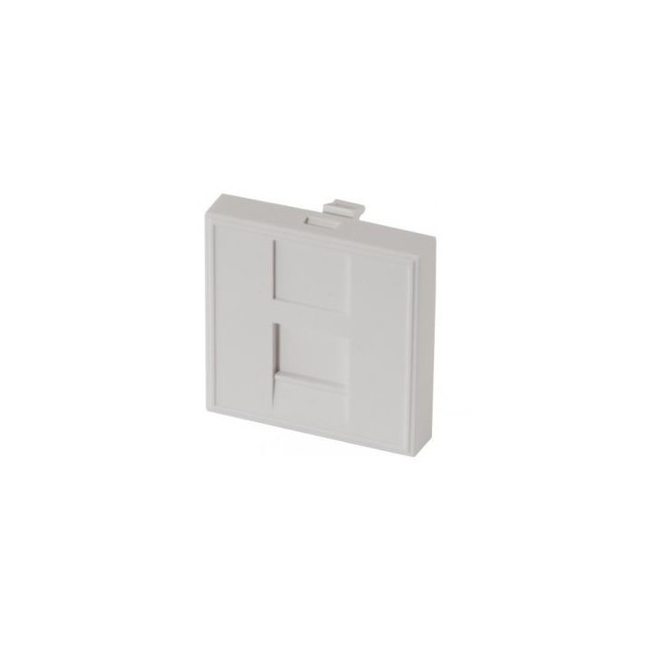Plastron 45x45 pour traversée RJ45 Keystone (livré sans)
