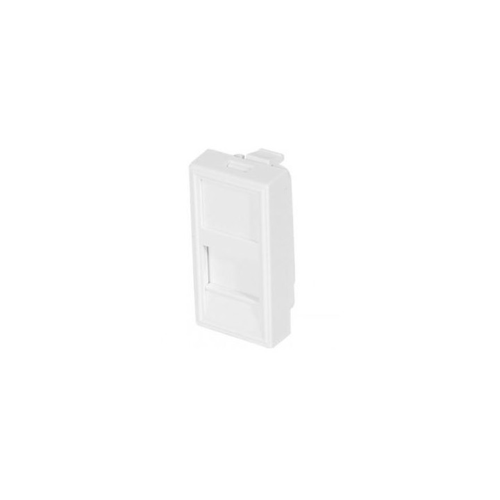 Demi-Plastron 22.5x45 pour traversée RJ45 Keystone (livré sans)