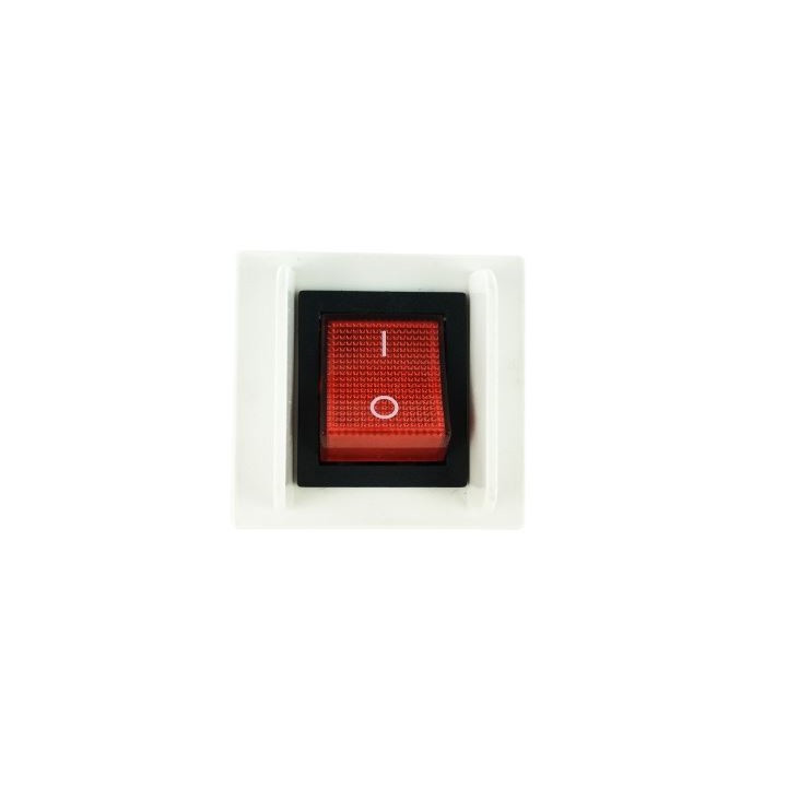 Plastron 45x45 interrupteur à bascule lumineux