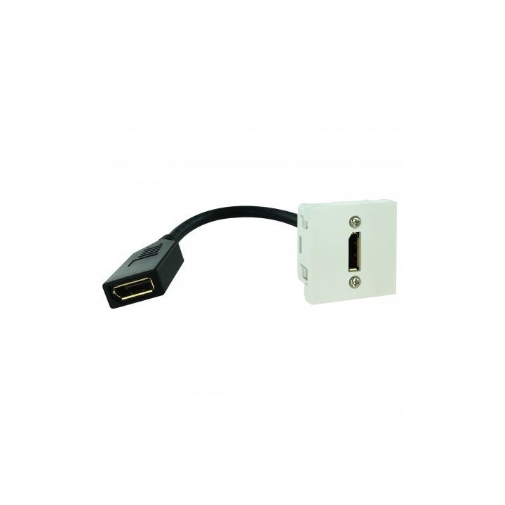 Plastron 45x45 DisplayPort 1.2 F/F - 0.2m
