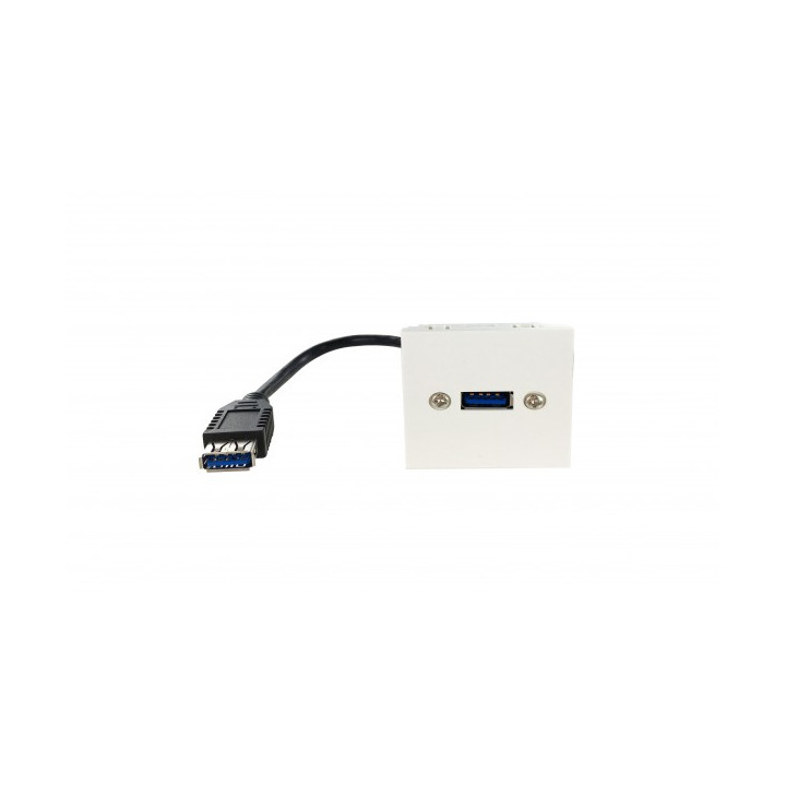 Plastron 45x45 USB 3.0 type A F/F - 0.2m